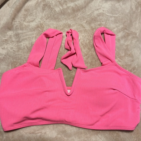 SHEIN Swim Curve Summer Beach Plus Size Women's Front Knot Wide Strap Bikini Set - Picture 4 of 12